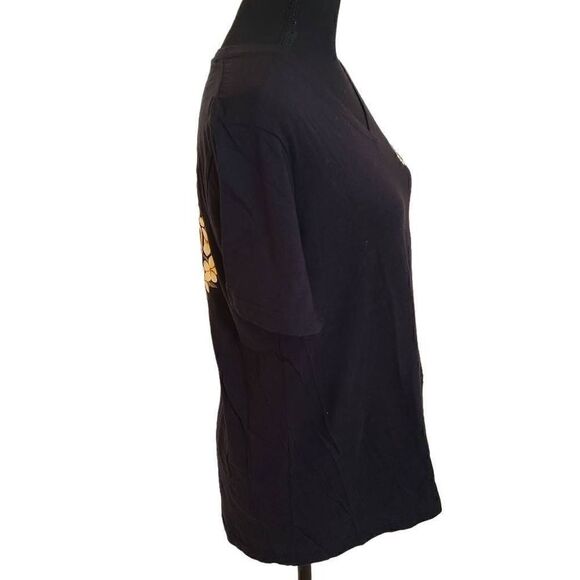 Ron Jon Surf Shop Black V Neck Short Sleeve Key West T Shirt Large - Picture 4 of 10